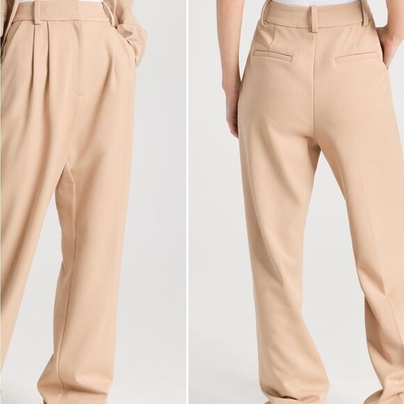 Favorite Daughter The Favorite Pants beige pleated wide leg trousers $218 - Picture 2 of 10
